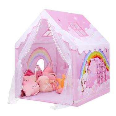 Imagem de Carpa Infantil para Jugar con Motivos de Princesa Rosa, Grande y Plega