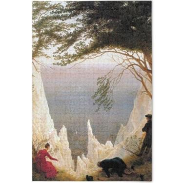 Imagem de Quebra-cabeça de pintura de gato branco personalizado 500 peças adultos impressão animal decoração de arte única divertida brinquedo adulto presentes para jogo de elefante branco, 52 cm x 37,8 cm