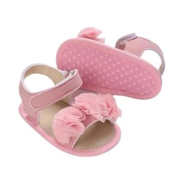 Imagem de Sandálias De Verão Para Bebês Meninas Com Sola Macia, Sapatos Planos P