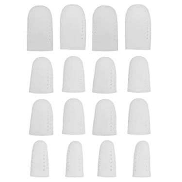 Imagem de Ainoli 8 pares/caixa mangas de dedo do pé reduzem a fricção protetores de dedo do pé de martelo capas