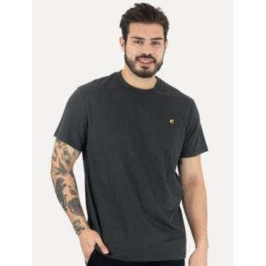 Imagem de Camiseta Colcci Masculina Basica Logo Minimalista Chumbo-Masculino