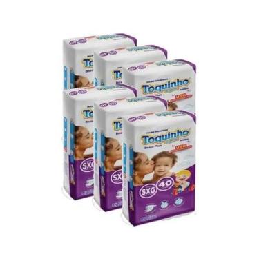 Imagem de Fralda Toquinho de Gente Basic Plus 6 Pacotes Tamanho XXG - 40 Unidade