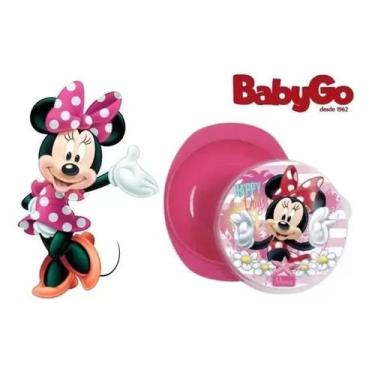 Imagem de Prato Bowl Com Ventosa E Tampa Disney Minnie - Babygo - baby go