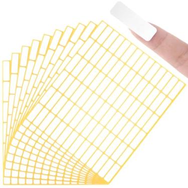 Imagem de Anyichend 840 peças de adesivos pequenos, etiquetas adesivas removíveis em branco com etiqueta de preço, 0,39 x 1,18 mini etiquetas retangulares adesivas graváveis para pastas de nomes, recipientes de