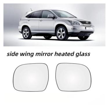 Imagem de Espelho retrovisor lateral direito e esquerdo, vidro aquecido, lente retrovisor, peça externa compatível com lexus rx300 350 rx400h 03-08