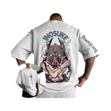 Imagem de Camiseta De Algodão Demon Slayer Para Homens E Mulheres, Estampa Gráfi