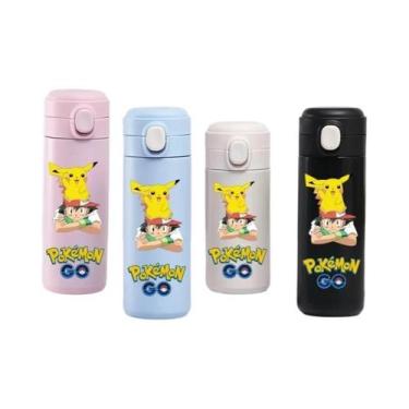 Imagem de Garrafa Térmica Infantil De Aço Inoxidável Grande Capacidade Pokémon P
