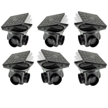 Imagem de Caixa de Passagem de Esgoto Elétrica Inspeção 24x24 cm Tampa Reforçada