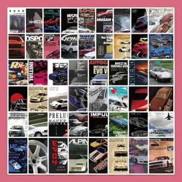 Imagem de 50 Adesivos De Anime JDM Para Carro, Moto, Laptop E Brinquedos Infanti