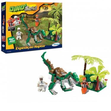 Imagem de Blocos de Montar Dino Saga Raptor 126 Peças 0652.1 - Xalingo