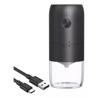 Imagem de Moedor de Café Elétrico USB - Para Viagem, Escritório e Casa - Lâminas Cerâmicas, 0,3 kg