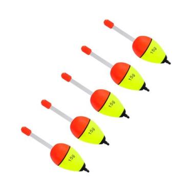 Imagem de Bóia De Pesca Noturna De Alta Visibilidade 5 Peças EVA Com Fita Dupla 