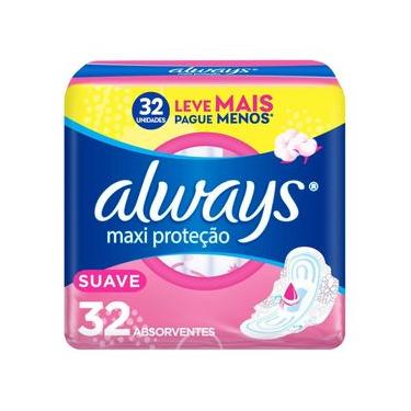 Imagem de Absorvente Always Proteção Total Suave Com Abas - 32 unidades