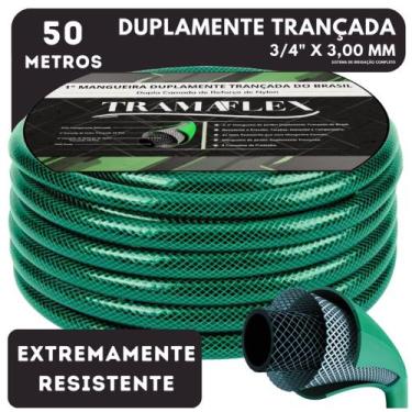 Imagem de Mangueira Jardim Trançada 3/4" x 3mm 50M TramaFlex