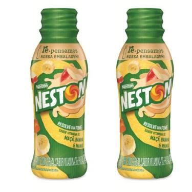 Imagem de Kit 2 Bebida Láctea Nestle Neston Maçã, Banana e Mamão 280ml - Nestlé 