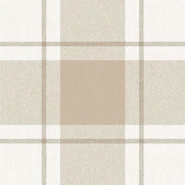 Imagem de Papel De Parede Top Stripes Xadrez Tartan Cor Bege Claro Ts38402