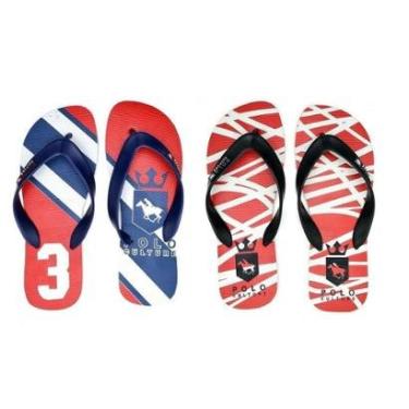 Imagem de Kit 2 Pares Chinelos Polo Culture Extra Macio Leve Masculino-Masculino