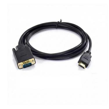Imagem de Cabo Adaptador Conversor HDMI para VGA sem Áudio - 1,8 metro (HDMI M X VGA M)