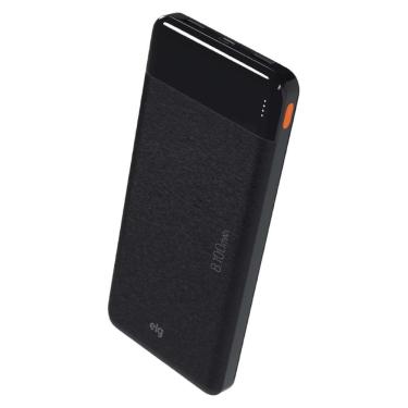 Imagem de Power Bank Carregador Portátil ELG Essential PB81BK - 10W - Quick Charge - 8100mAh - USB - Preto