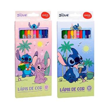 Imagem de Lápis de Cor Molin Stitch - 6 Embalagens com 12 Cores