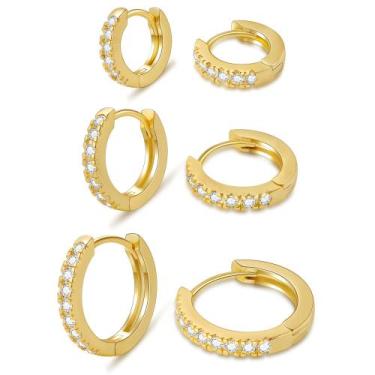 Imagem de Brincos Huggie Hoop micuco para mulheres e homens 8 mm 10 mm 12 mm