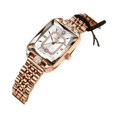 Imagem de Relógio De Quartzo Feminino À Prova D'água Em Aço Inoxidável POEDAGAR,