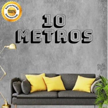 Imagem de Papel De Parede Autoadesivo Cimento Queimado Claro Rolo 10m - Congratu