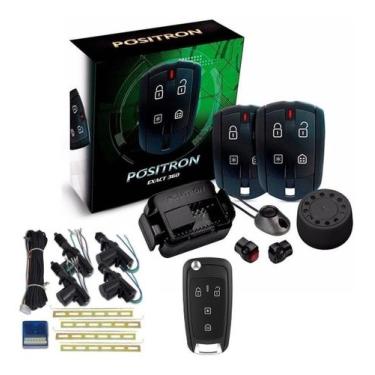 Imagem de Kit Alarme Positron EX360 Universal + Trava Elétrica 4 Portas + Chave 