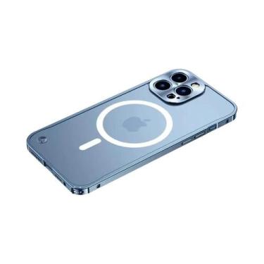 Imagem de Capa Magnética De Metal Para iPhone 17 16 15 14 13 12 pro Max plus 17A
