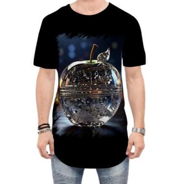 Imagem de Camiseta Longline Maçã Musical de Cristal 8 - Kasubeck Store®, M