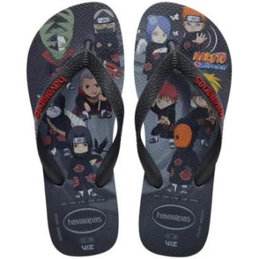 Imagem de Chinelo Havaianas Top Naruto Masculino - Cinza - 35/36-Masculino