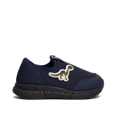Imagem de Tênis Infantil Molekinho Casual Mesh Dinossauro Marinho-Masculino