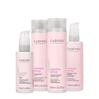 Imagem de Kit Cadiveu Professional Quartzo Shine Shampoo Condicionador Balm e Pr