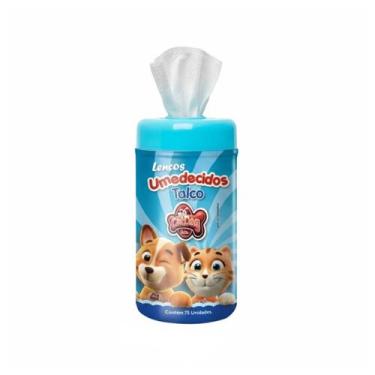 Imagem de Lenço Umedecido Pet Cães Gatos 75un Catdog Talco