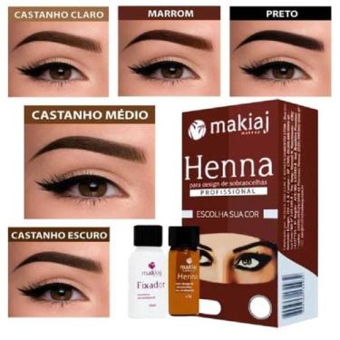 Imagem de Henna Makiaj Profissional Para Sobrancelhas, Marrom