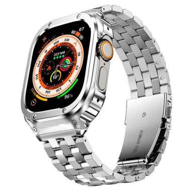 Imagem de Watch Band + Case SUPLINK em aço inoxidável para Apple Watch Ultra 2 4