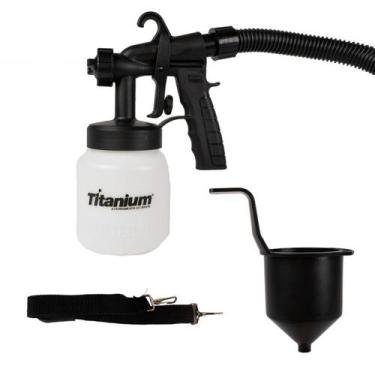 Imagem de Pistola de Pintura Elétrica 800ml 127V Titanium Platina, 110V