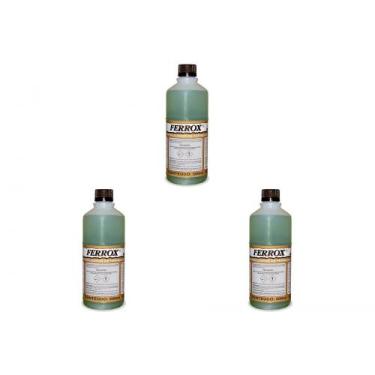 Imagem de Kit C/3 - Removedor De Ferrugem Ferrox Anticorrosivo 500Ml - NATRIELLI