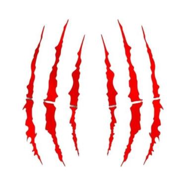 Imagem de Adesivos De Vinil Para Moto Monster Claw 2 Peças DIY Para Capacete E C