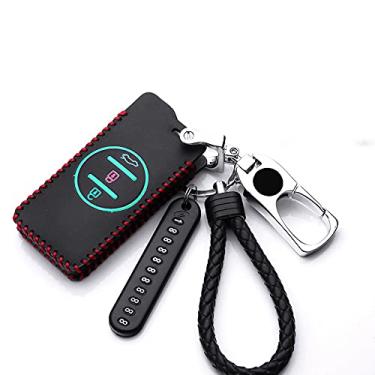 Imagem de YJADHU Couro masculino feminino porta-chaves porta-chaves tampa do carro, adequado para Chery Tiggo 8 Arrizo 5 pro gx 5x eQ7 Chery tiggo 7 Pro 2020, E, luminoso