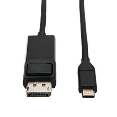 Imagem de Tripp Lite Adaptador de cabo USB C para DisplayPort (M/Thunderbolt 3 DisplayPort cabo adaptador, geração 1, conector de bloqueio, 4K DP @ 60 Hz, 4: preto, 91 cm (U444-003-DP-Be)