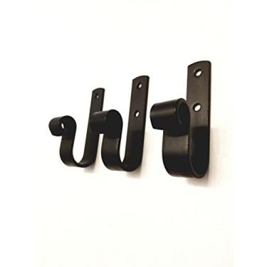 Imagem de Ganchos de parede de ferro forjado perfeitos para dentro ou fora conjunto de 3