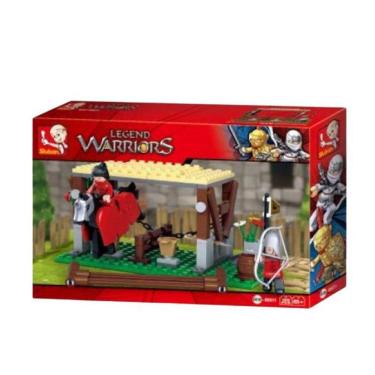 Imagem de Blocos Cavaleiros Estabulo 129 Peças