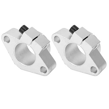 Imagem de Suporte de eixo de trilho guia 2 peças, suporte de trilho deslizante de bola de movimento linear Shf40 para eixo de 40 mm de diâmetro