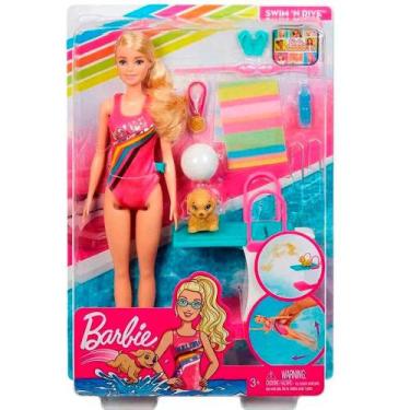 Imagem de Boneca Barbie Dream House Adventure E Nadadora Mattel Ref:Ghk23