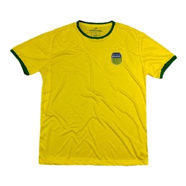 Imagem de Camiseta Amarela Brasil Em Malha Dry Masculino Mmt 511762