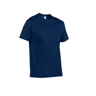 Imagem de Kit 3 Camiseta Masculina Lisa Preta Branca Cinza Algodão Básica Casual