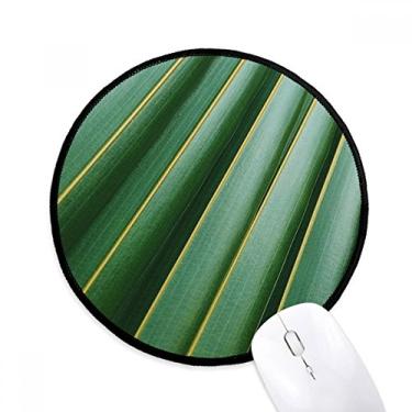 Imagem de Tapete de mouse para computador com fotografia de natureza verde e folha verde