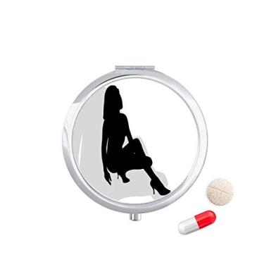 Imagem de Caixa de armazenamento de medicamentos com contorno de agachamento da Hot Woman