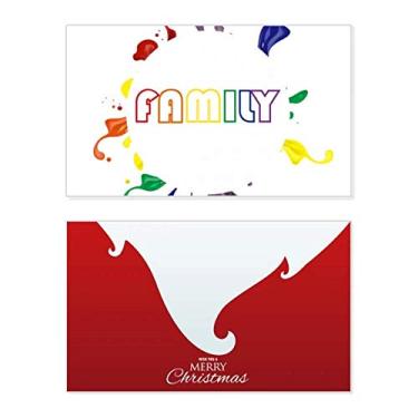 Imagem de LGBT Bandeira de Arco-íris Feriado em Família, Cartão de Feliz Natal, Mensagem com Letras de Natal